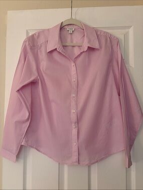 J. Crew Factory Pink Button-Down Shirt